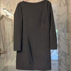 Zara Charcoal Long Sleeve Dress, S-Lg, Very form Fitting, Zipper side, Beautiful